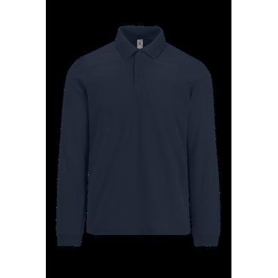 Polo manga larga hombre básico Navy L