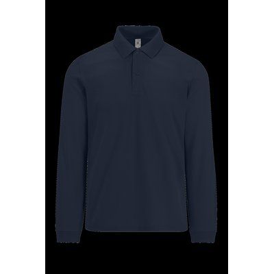 Polo manga larga hombre básico Navy XXL