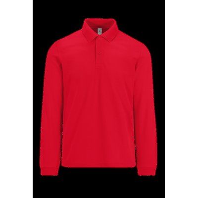 Polo manga larga hombre básico Red 3XL