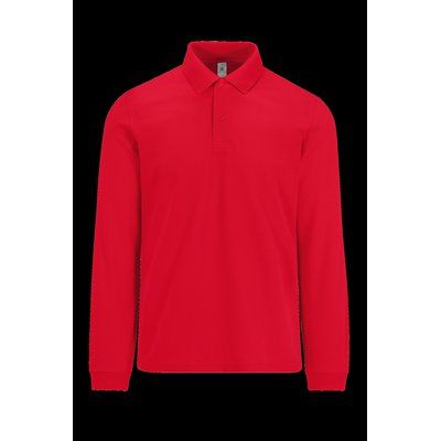 Polo manga larga hombre básico Red S