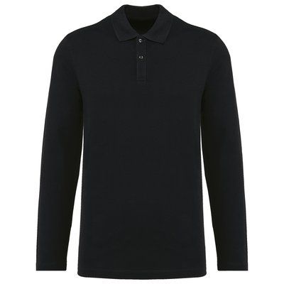 Polo manga larga hombre Black L