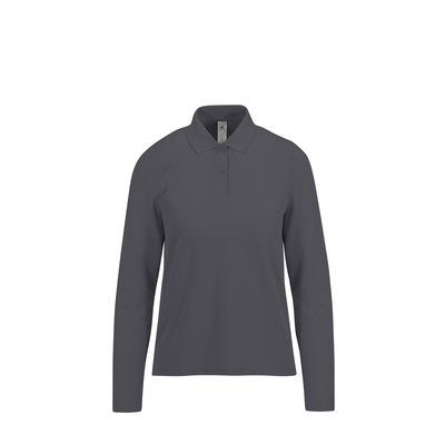 Polo manga larga mujer algodón DARK GREY L