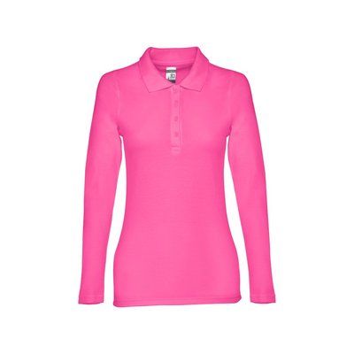 Polo Manga Larga Mujer Colores Rosa L