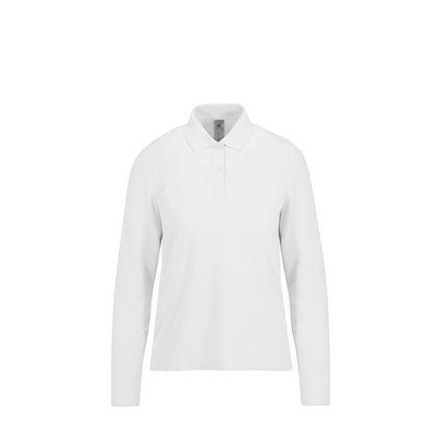 Polo manga larga mujer White XXL