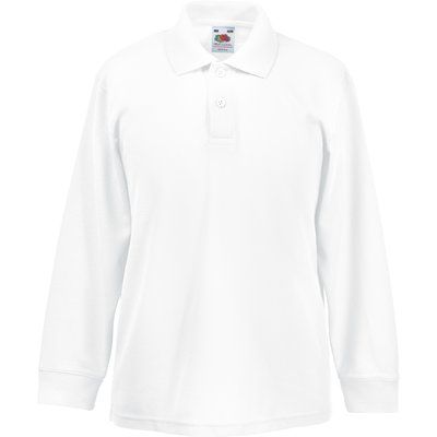 Polo manga larga niños White 14/15 ans