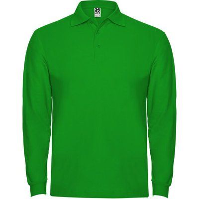 Polo Manga Larga con Puños VERDE GRASS XL