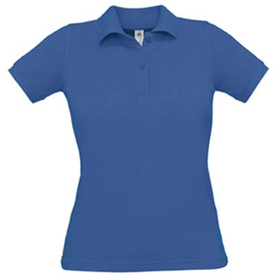 Polo mujer 100% algodón Azul L