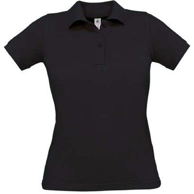 Polo mujer 100% algodón Black L