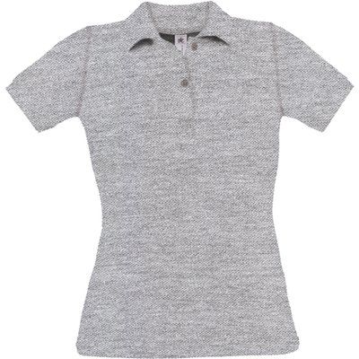 Polo mujer 100% algodón Heather Grey M