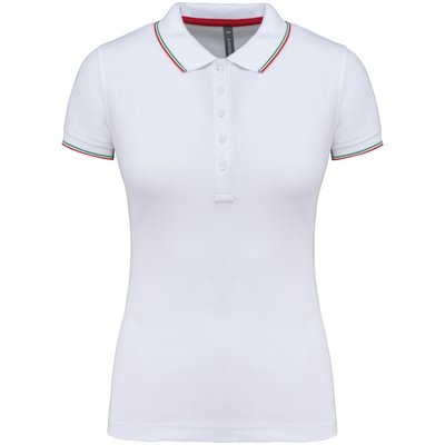 Polo mujer algodón con 5 botones Blanco L