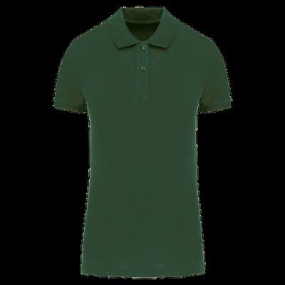 Polo de mujer de algodón orgánico Forest Green XL