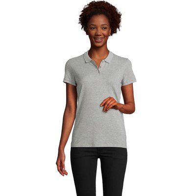 Polo Mujer Algodón Orgánico Gris M