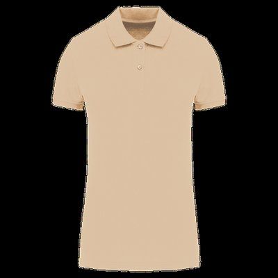 Polo de mujer de algodón orgánico Light Sand 3XL