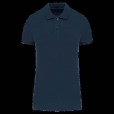 Polo de mujer de algodón orgánico Navy S