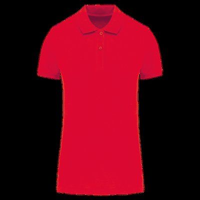 Polo de mujer de algodón orgánico Red XXL