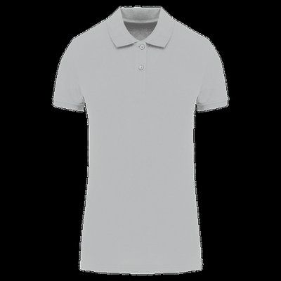 Polo de mujer de algodón orgánico Snow Grey XS