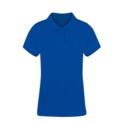 Polo Mujer Algodón Piqué Azul L