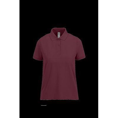 Polo mujer algodón preencogido Burgundy S