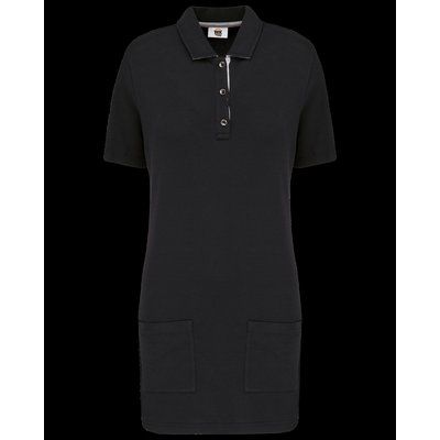 Polo largo mujer Black / Oxford Grey XS