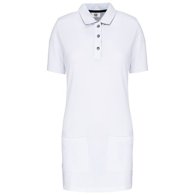 Polo largo mujer Blanco XL