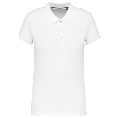 Polo mujer manga corta atemporal Blanco L