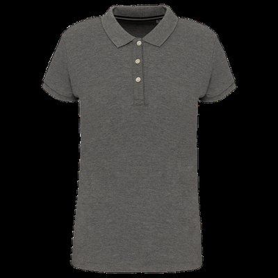 Polo mujer manga corta atemporal Grey Heather S