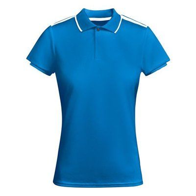 Polo Mujer Manga Corta ROYAL/BLANCO M