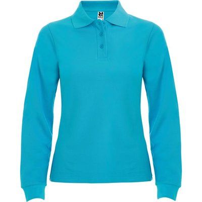 Polo mujer manga larga Turquesa 3XL