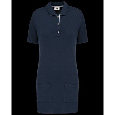 Polo largo mujer Navy / Oxford Grey XL