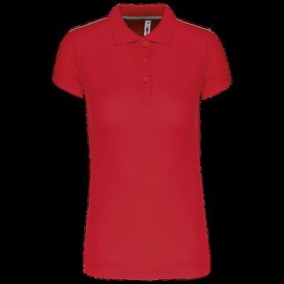 Polo de mujer secado rápido Sporty Red L