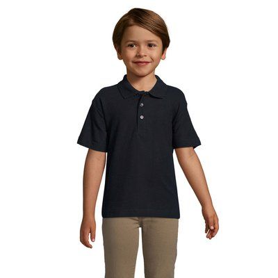 Polo Niño Piqué Peinado 170g Azul Marino 3XL