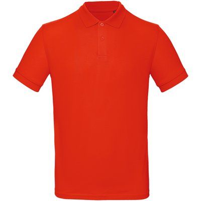 Polo Orgánico Hombre Fire Red L