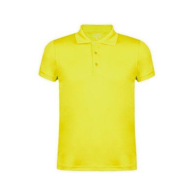 Polo personalizado técnico en poliéster Amarillo S