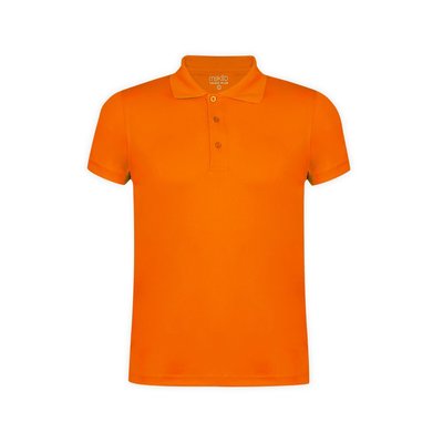 Polo personalizado técnico en poliéster Naranja M