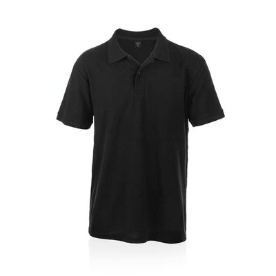 Polo Piqué Algodón 100% Negro XXL