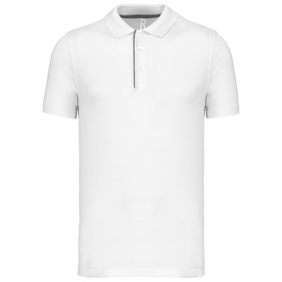 Polo pique deportivo transpirable Blanco XL