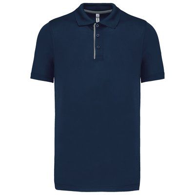 Polo pique deportivo transpirable Navy / Silver XXL