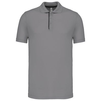 Polo pique deportivo transpirable Silver / Black XXL