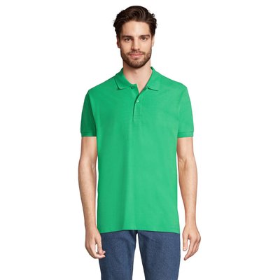 Polo Piqué Manga Corta Hombre Verde Primavera L