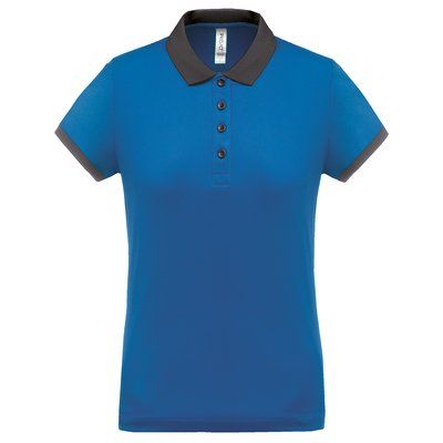 Polo piqué mujer Sporty Royal Blue / sporty grey L