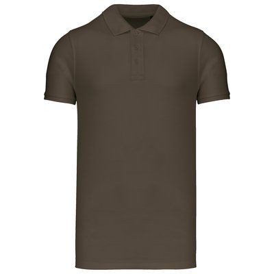 Polo piqué orgánico hombre Mossy Green L