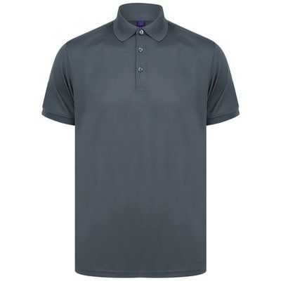 Polo de Poliéster reciclado para hombre Charcoal 4XL