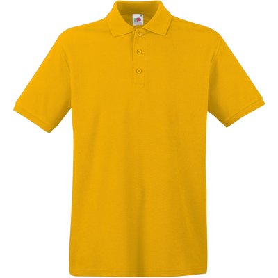 Polo Premium 100% algodón piqué Amarillo 3XL