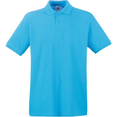 Polo Premium 100% algodón piqué Azul L