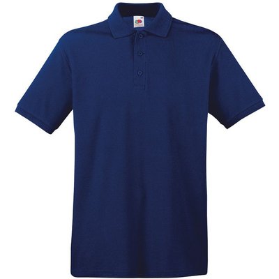 Polo Premium 100% algodón piqué Azul XXL