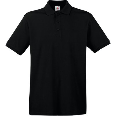 Polo Premium 100% algodón piqué Black M