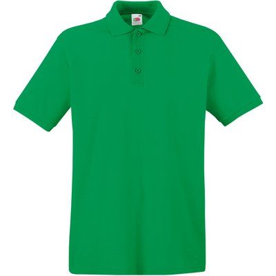 Polo Premium 100% algodón piqué Kelly Green XL