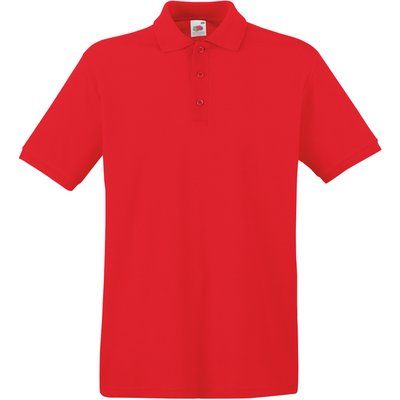 Polo Premium 100% algodón piqué Red XL