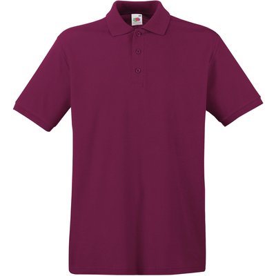 Polo Premium 100% algodón piqué Rojo / Violeta XXL