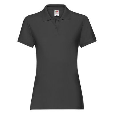 Polo premium mujer algodón Black S